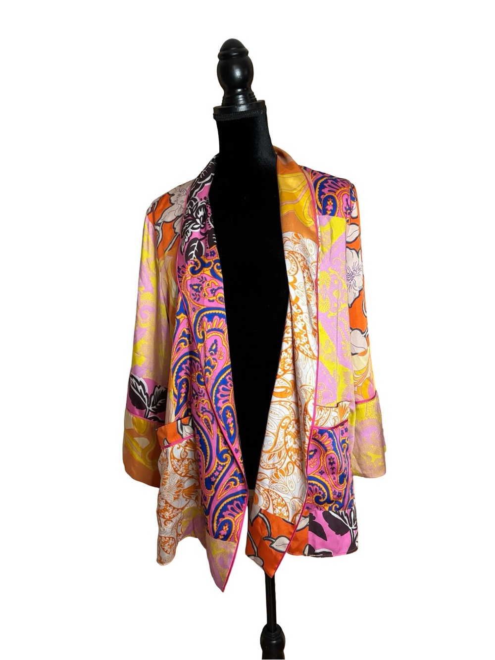 Zara Scarf Patchwork Blazer